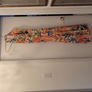 LULUS Stay For The Vacay White Tropical Print Tie-Back Maxi Dress